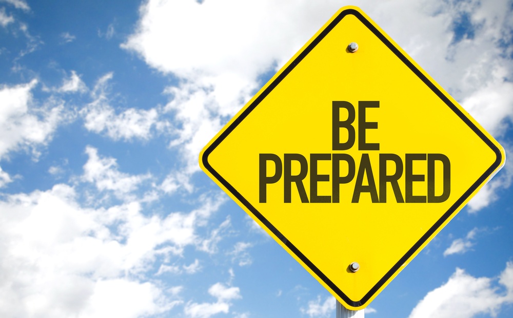 Be Prepared Sign With Sky Background